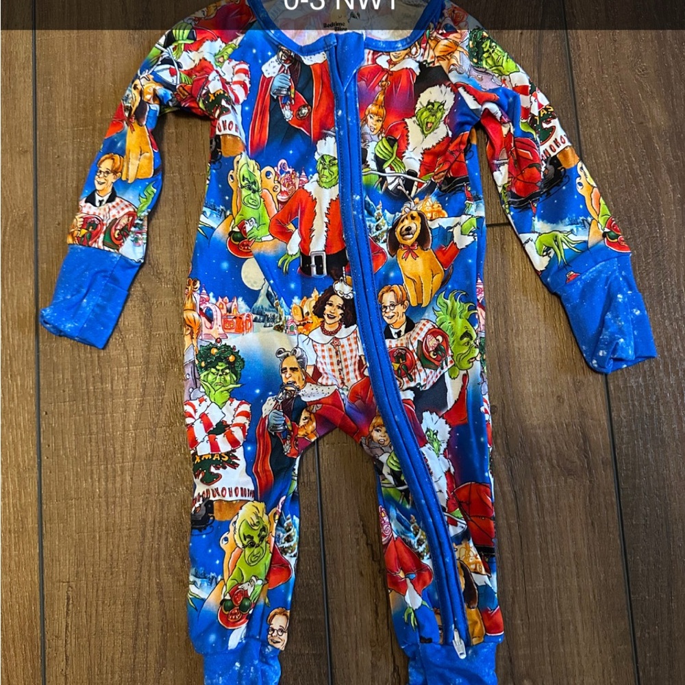 Christmas colorful Grinch Family Bamboo Zippy